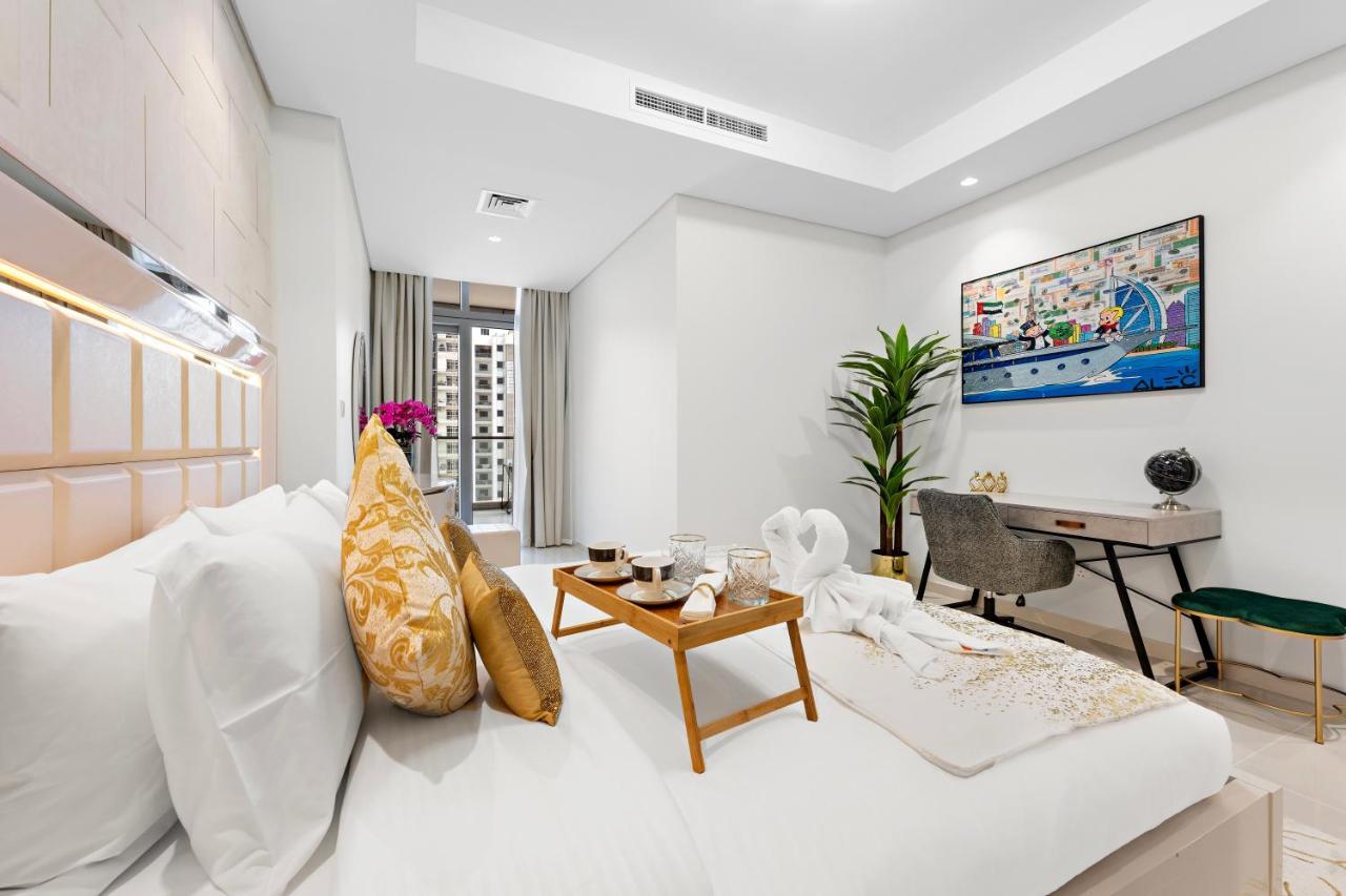 Full Burj Khalifa View Lux 2Bedroom With Rooftop Pool Central Location In Paramount Hotel Midtown Dubai Exterior photo